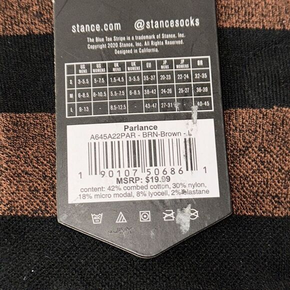 STANCE MEN’S DRESS SOCKS IN SIZE LARGE BUTTER BLEND WITH INFIKNIT OVER THE CALF - Picture 8 of 8